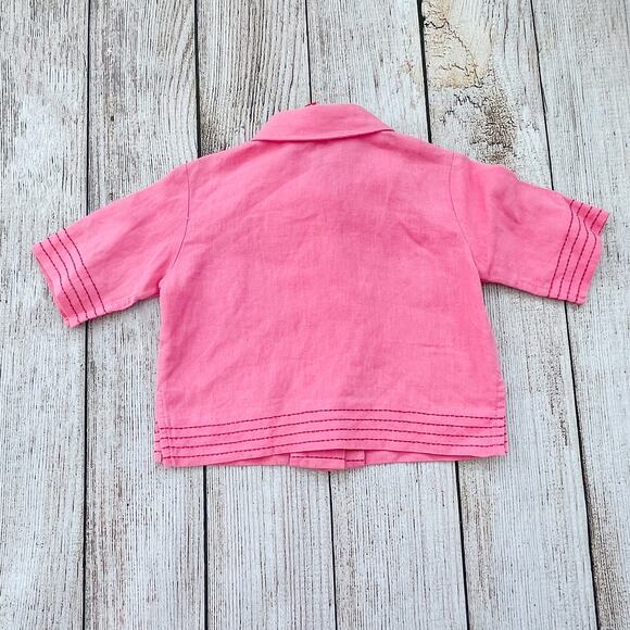 Girls 80 (18-24 months) HANNA ANDERSSON Button Up Lightweight Jacket - Picture 3 of 4